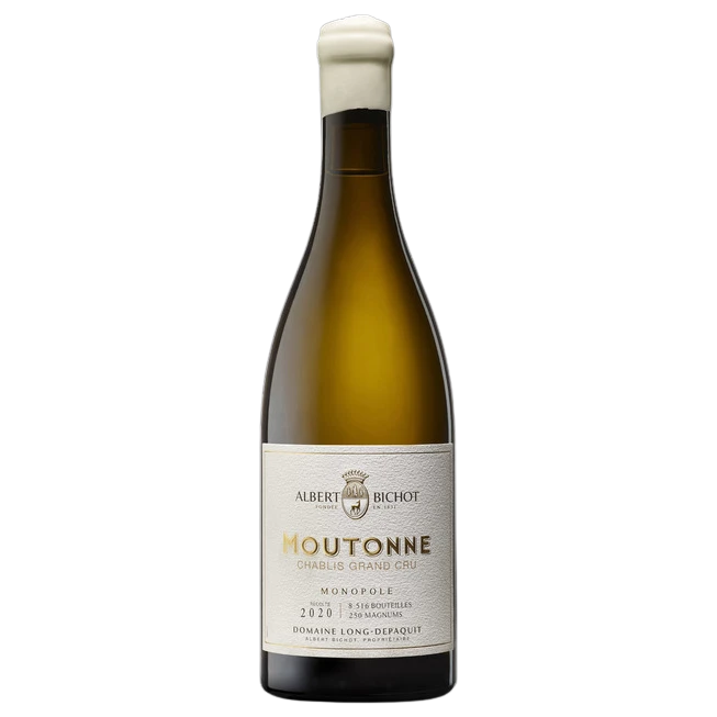 A bottle of Albert Bichot Moutonne "Monopole" Chablis Grand Cru Burgundy 2022 750ml White Wine