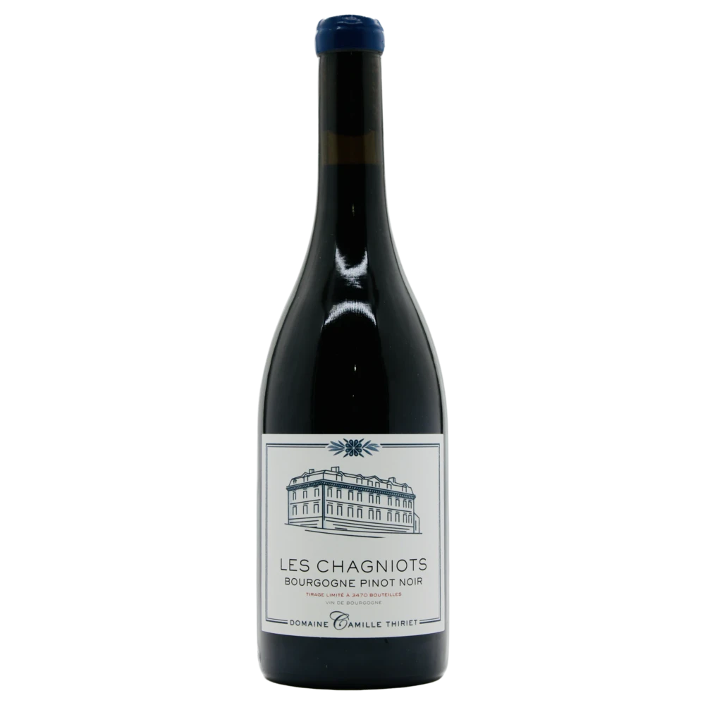 A bottle of 2022 Domaine Camille Thiriet Bourgogne Rouge Les Chagniots 750ml Red Wine