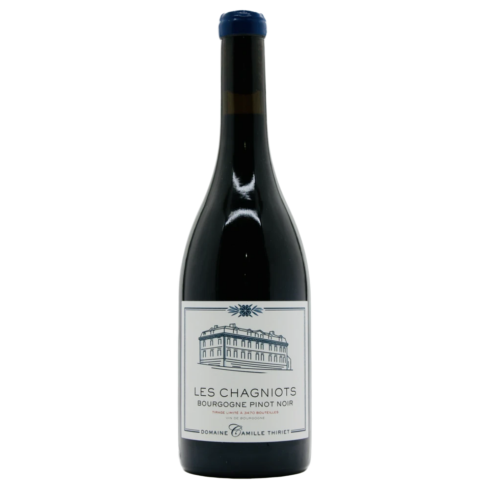 A bottle of 2022 Domaine Camille Thiriet Bourgogne Rouge Les Chagniots 750ml Red Wine