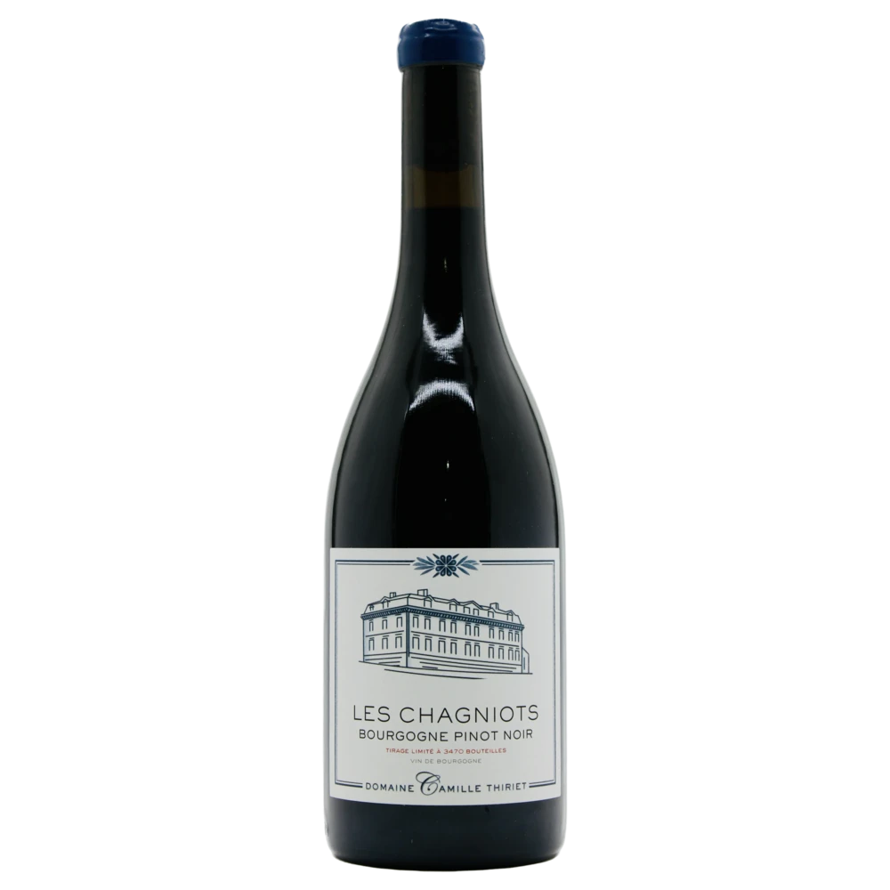 A bottle of 2022 Domaine Camille Thiriet Bourgogne Rouge Les Chagniots 750ml Red Wine