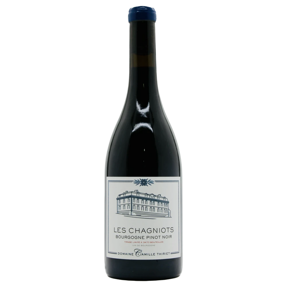 A bottle of 2022 Domaine Camille Thiriet Bourgogne Rouge Les Chagniots 750ml Red Wine