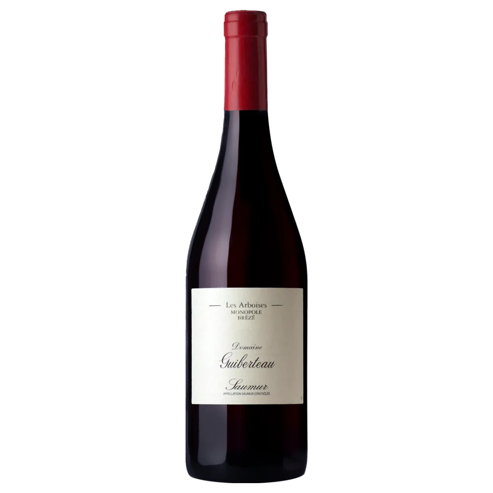 A bottle of 2020 Domaine Guiberteau Saumur Les Arboises Rouge 750ml Red Wine