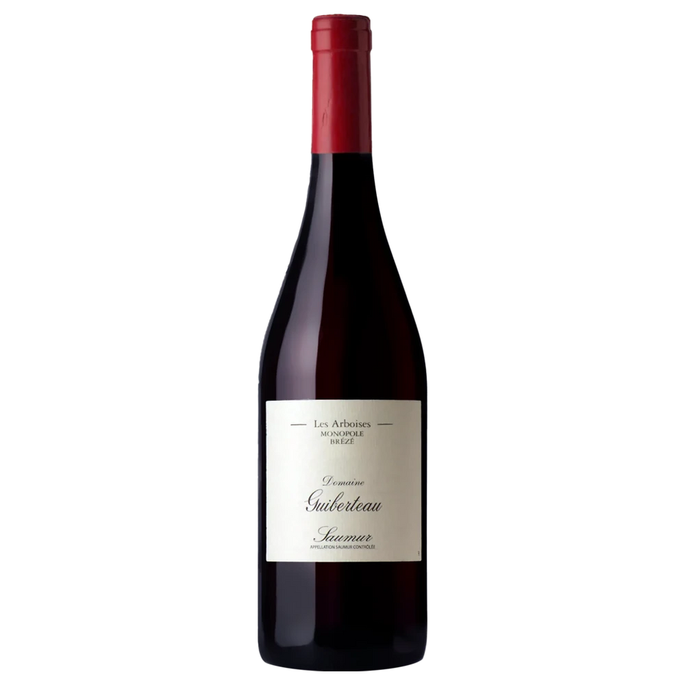 A bottle of 2021 Domaine Guiberteau Saumur Les Arboises Rouge 750ml Red Wine