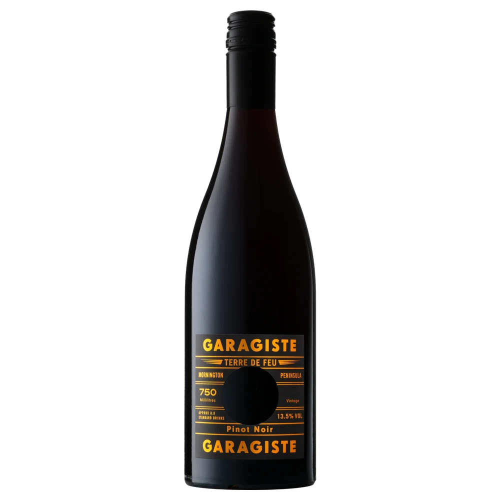 A bottle of 2024 Garagiste Terre De Feu Pinot Noir 750ml Red Wine