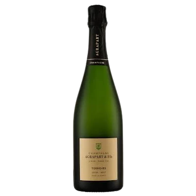 A bottle of Champagne Agrapart & Fils Grand Cru Terroirs Blanc de Blancs NV 750ml Sparkling Wine