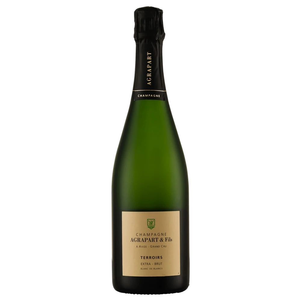 A bottle of Champagne Agrapart & Fils Grand Cru Terroirs Blanc de Blancs NV 750ml Sparkling Wine
