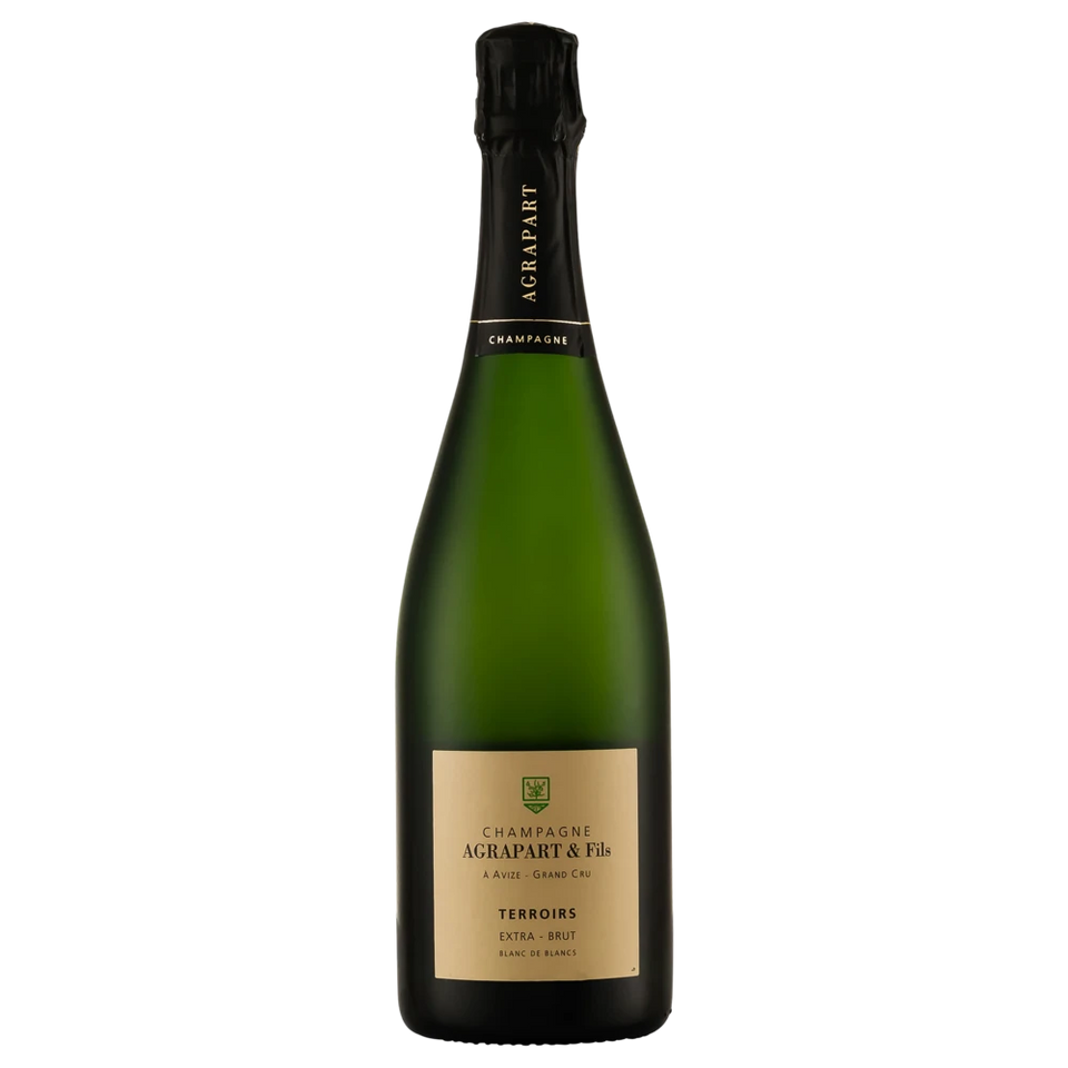 A bottle of Champagne Agrapart & Fils Grand Cru Terroirs Blanc de Blancs NV 750ml Sparkling Wine