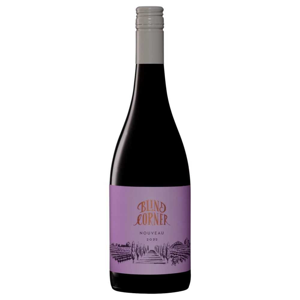 A bottle of 2023 Blind Corner Nouveau 750ml Red Wine