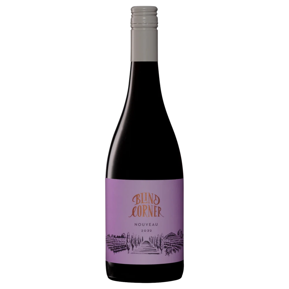 A bottle of 2023 Blind Corner Nouveau 750ml Red Wine