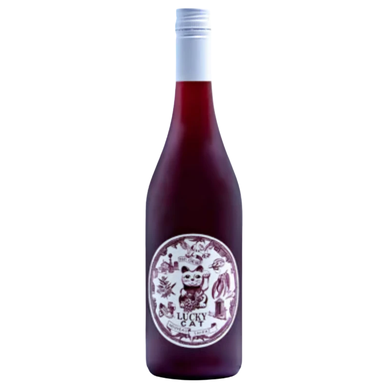 A bottle of 2024 Lucky Cat Nouveau Shiraz 750ml Red Wine
