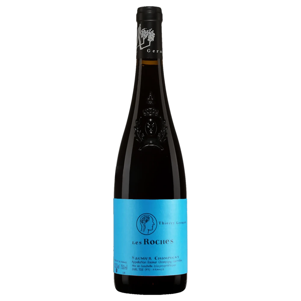 A bottle of 2022 Thierry Germain Saumur Champigny Les Roches 750ml Red Wine
