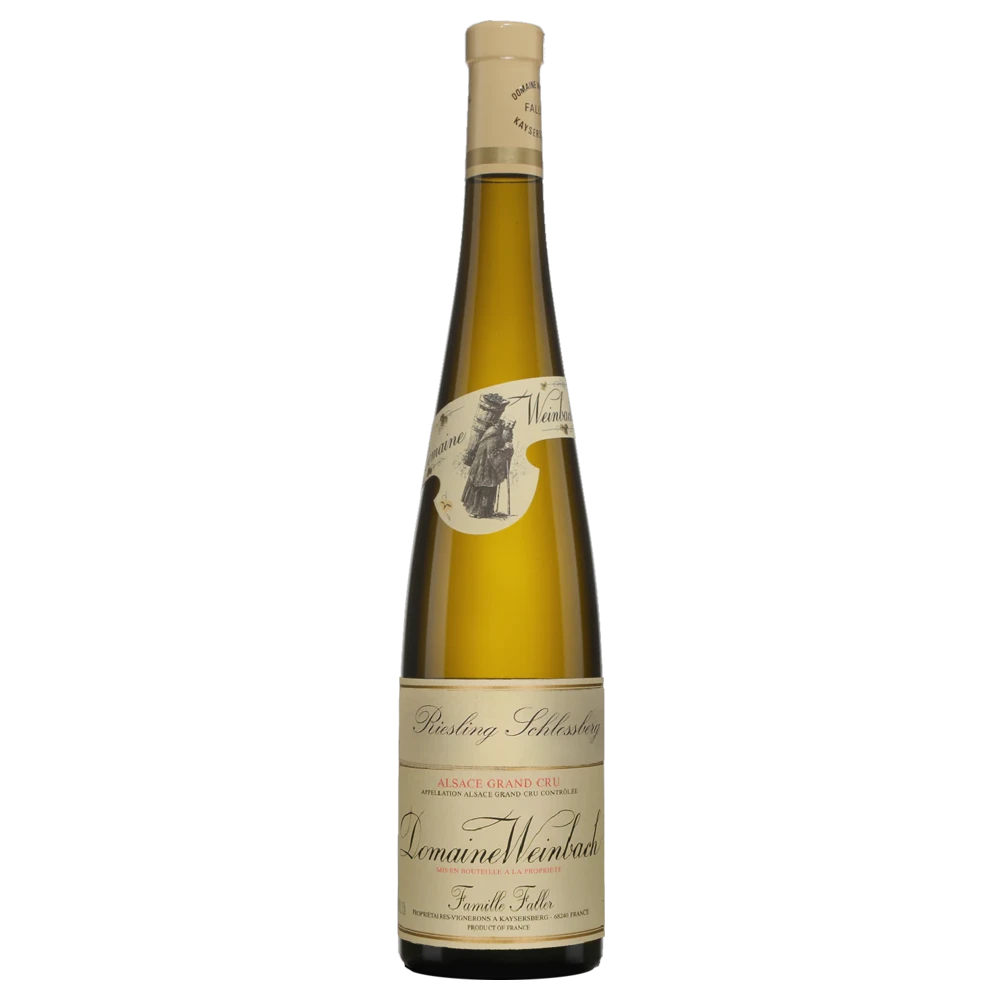 A bottle of 2023 Weinbach Alsace Grand Cru Schlossberg Riesling 750ml White Wine
