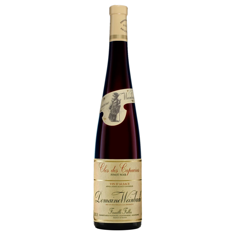 A bottle of 2023 Weinbach Alsace Clos des Capucins Pinot Noir 750ml Red Wine