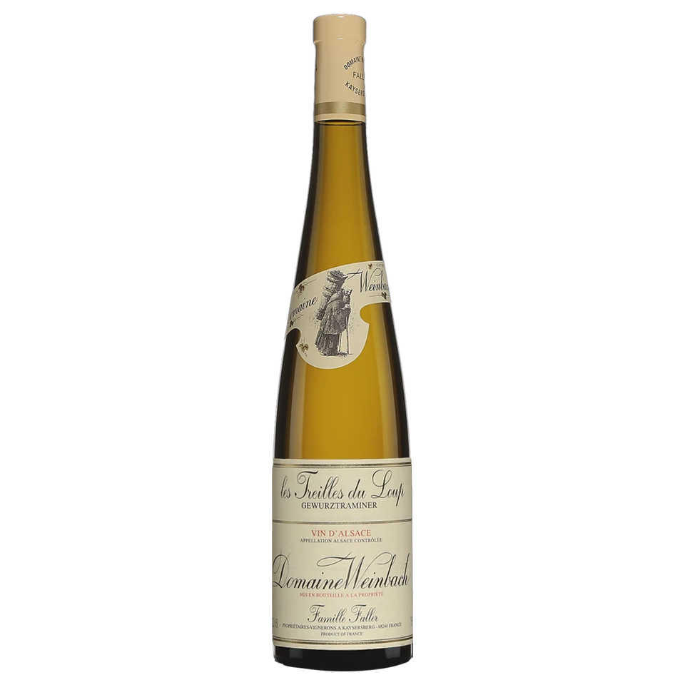A bottle of 2022 Weinbach Alsace Les Treilles du Loup Gewürztraminer 750ml White Wine
