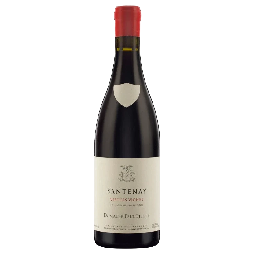A bottle of 2023 Domaine Paul Pillot Santenay Vieilles Vignes 750ml Red Wine