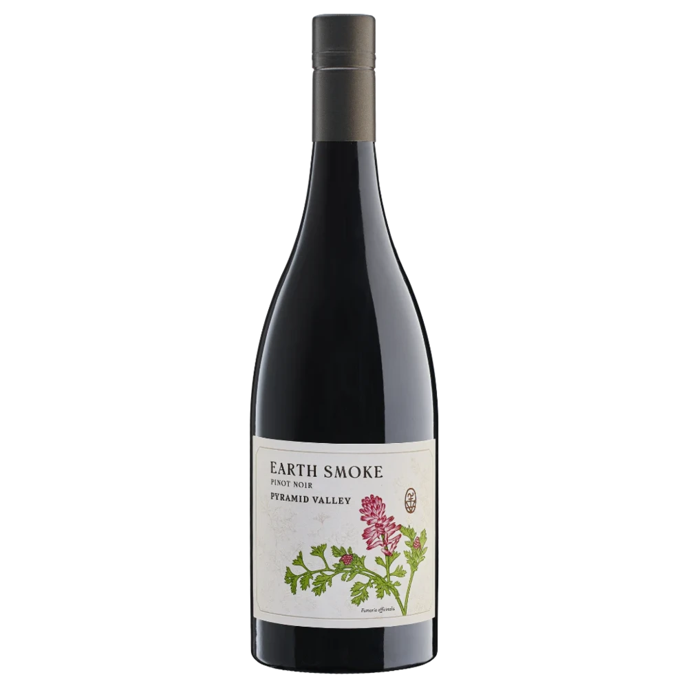 A bottle of 2022 Pyramid Valley Earth Smoke Pinot Noir 750ml Red Wine
