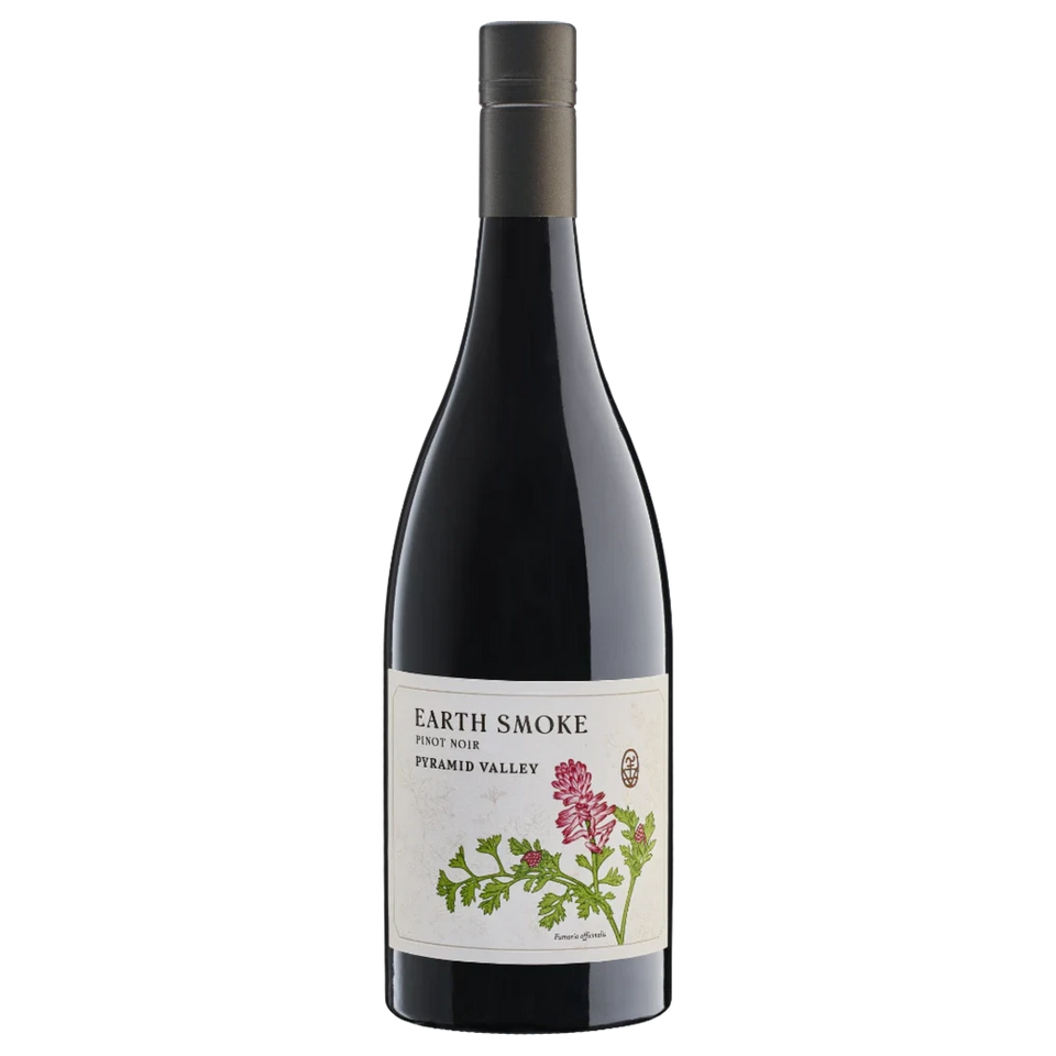 A bottle of 2022 Pyramid Valley Earth Smoke Pinot Noir 750ml Red Wine