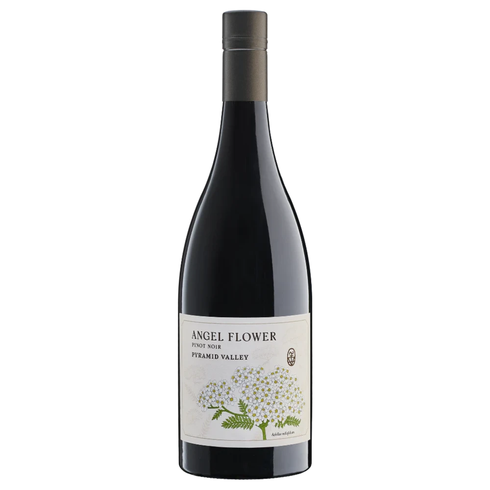 A bottle of 2022 Pyramid Valley Angel Flower Pinot Noir 750ml Red Wine