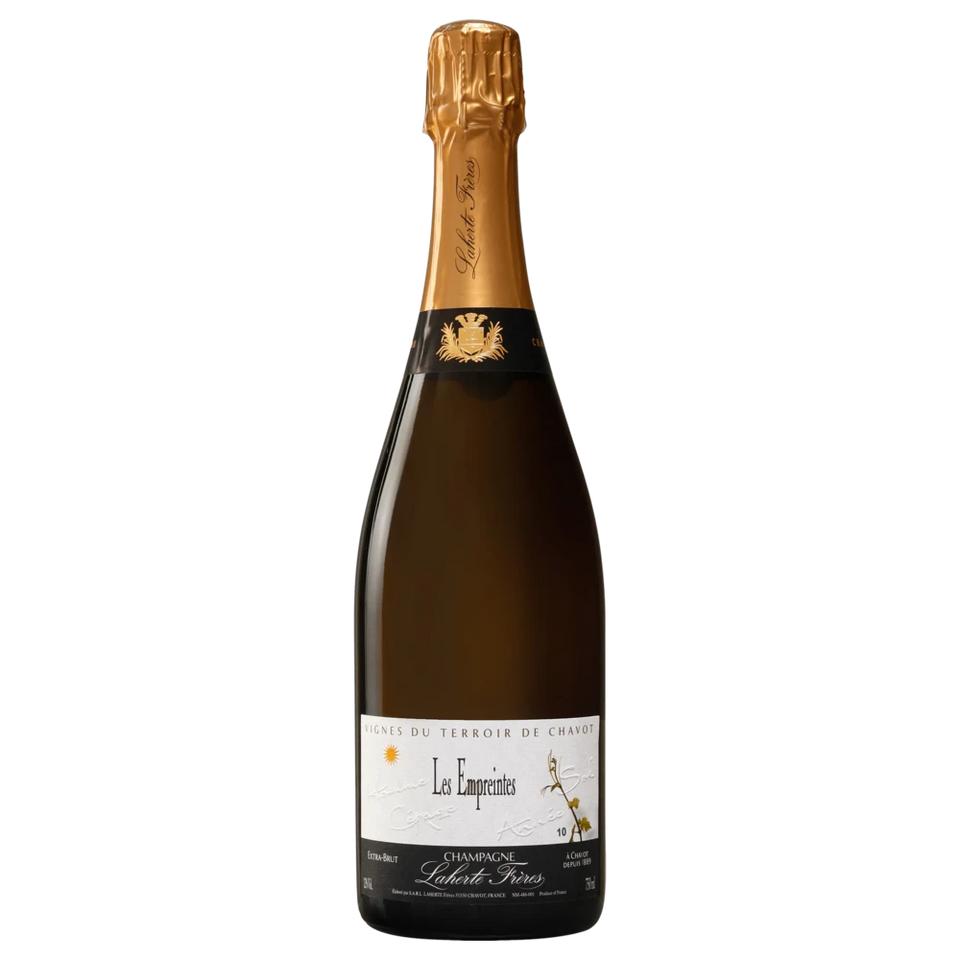 A bottle of 2017 Champagne Laherte Frères Les Empreintes (Disg. Oct 2022) 750ml Sparkling Wine