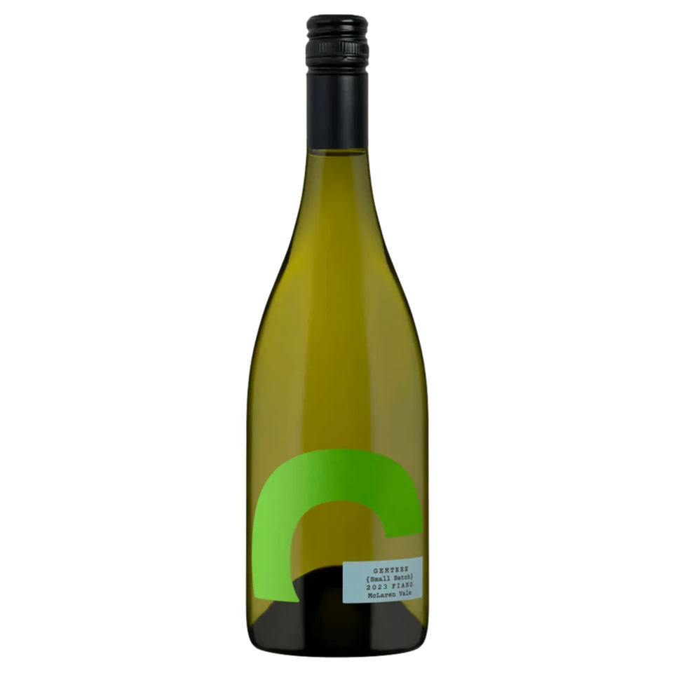 A bottle of 2023 Gemtree Small Batch Fiano McLaren Vale 750ml White Wine