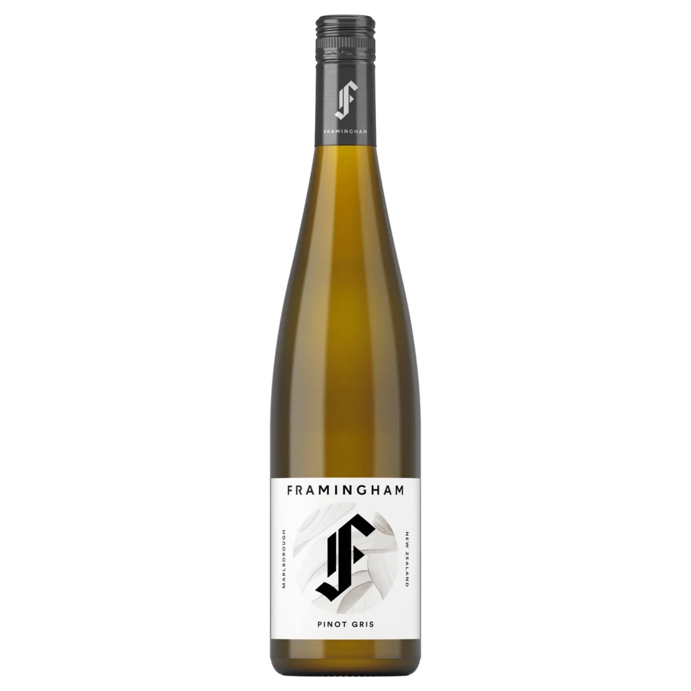 A bottle of 2023 Framingham Pinot Gris Marlborough 750ml Red Wine