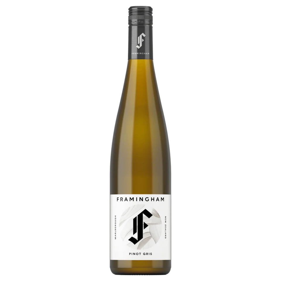A bottle of 2023 Framingham Pinot Gris Marlborough 750ml Red Wine