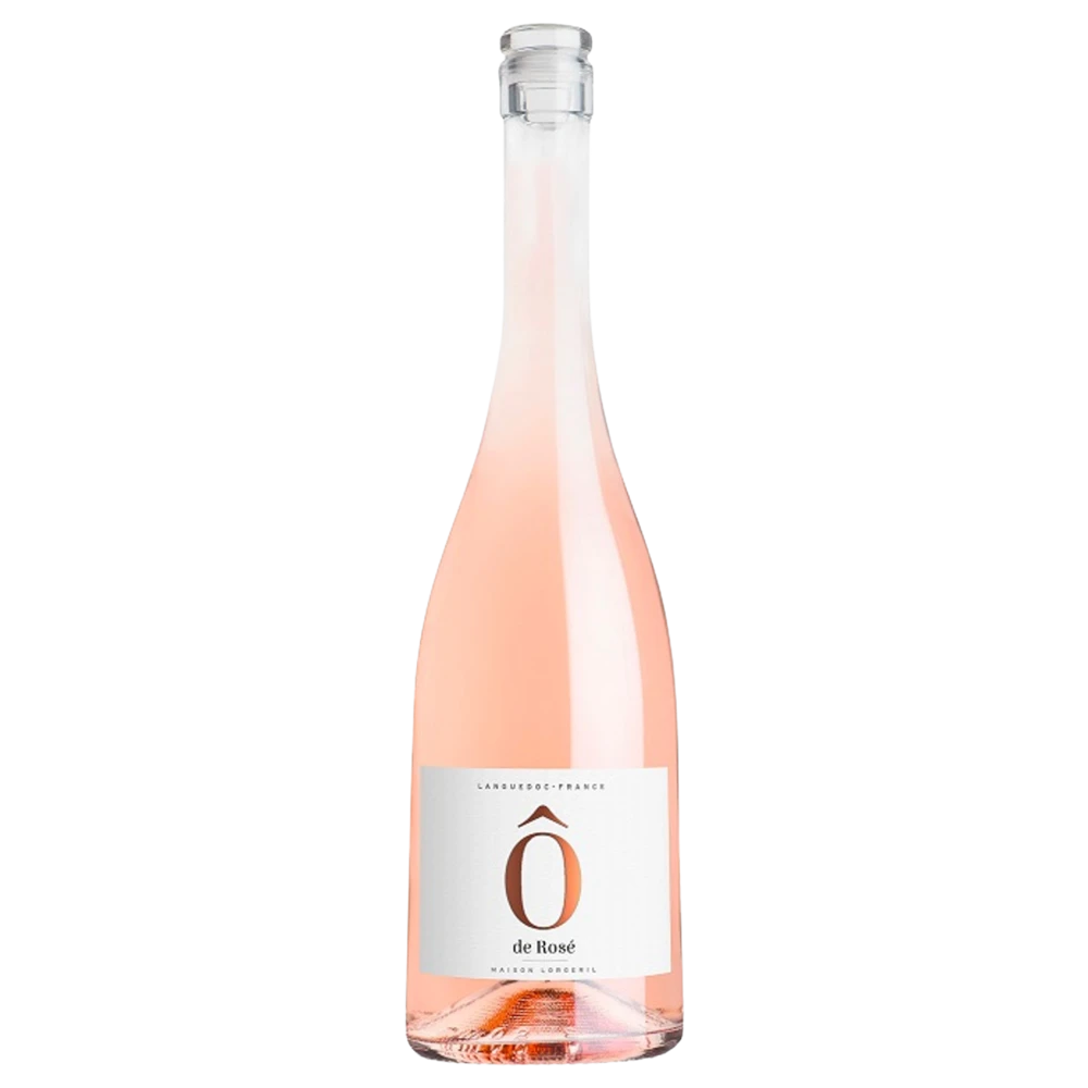 A bottle of 2023 Maison Lorgeril O de Rose Languedoc France 750ml Rose Wine