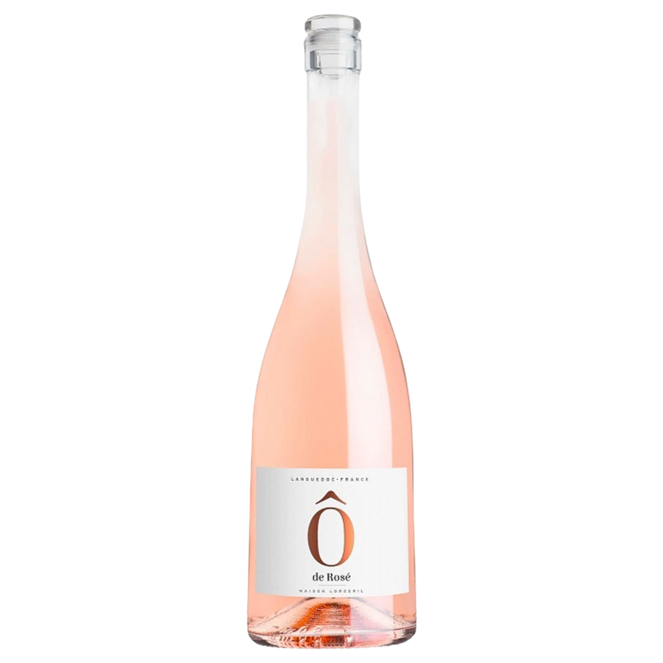 A bottle of 2023 Maison Lorgeril O de Rose Languedoc France 750ml Rose Wine