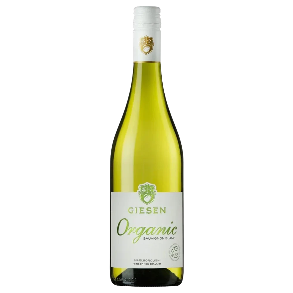 A bottle of 2023 Giesen Organic Sauv Blanc Marlborough 750ml White Wine