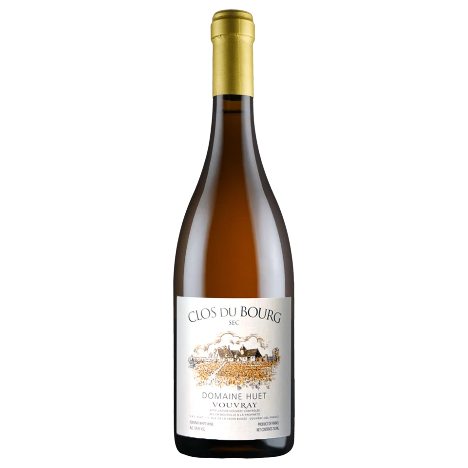 A bottle of 2023 Domaine Huet Vouvray Clos du Bourg Sec 750ml White Wine