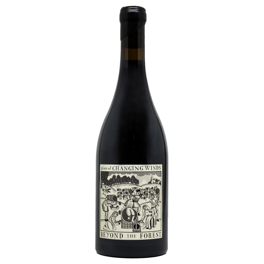 A bottle of 2022 Place of Changing Winds Beyond The Forest Pinot Noir 750ml Red Wine