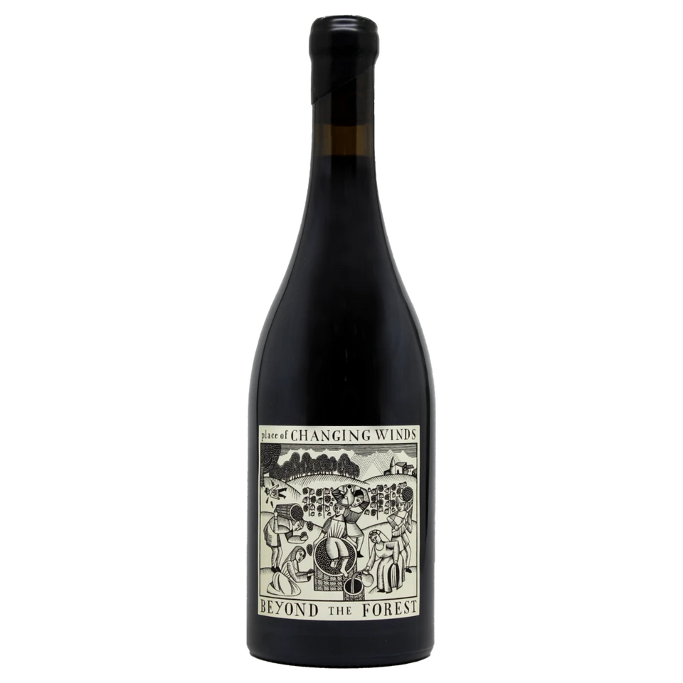 A bottle of 2022 Place of Changing Winds Beyond The Forest Pinot Noir 750ml Red Wine