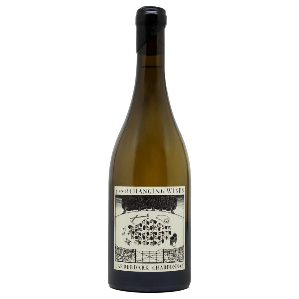 A bottle of 2023 Place of Changing Winds Larderdark Chardonnay 750ml White Wine