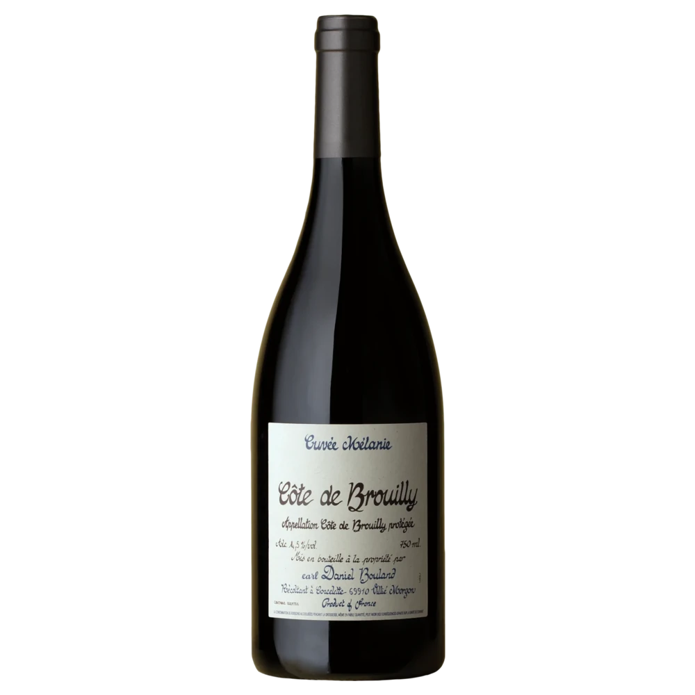 A bottle of 2023 Domaine Daniel Bouland Côte de Brouilly Cuvée Mélanie 750ml Red Wine