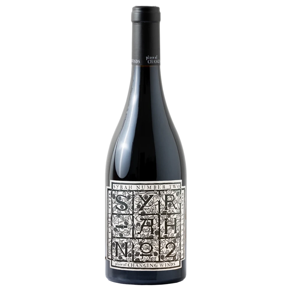 A bottle of 2022 Place Of Changing Winds Heathcote Syrah 750ml Red Wine