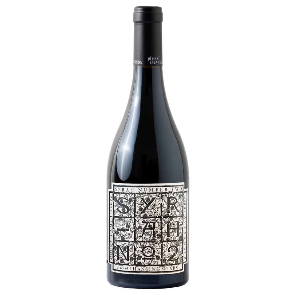 A bottle of 2022 Place Of Changing Winds Heathcote Syrah 750ml Red Wine