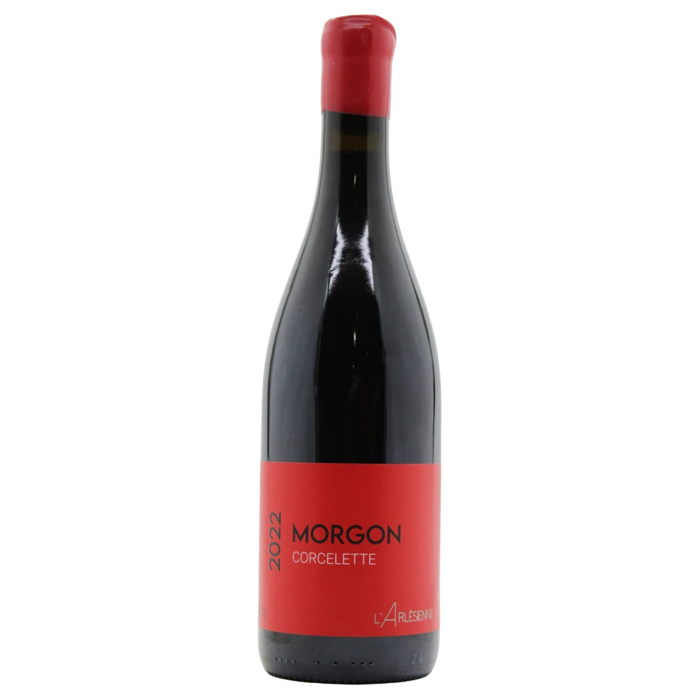 A bottle of 2022 L’Arlésienne Morgon Corcelette 750ml Red Wine