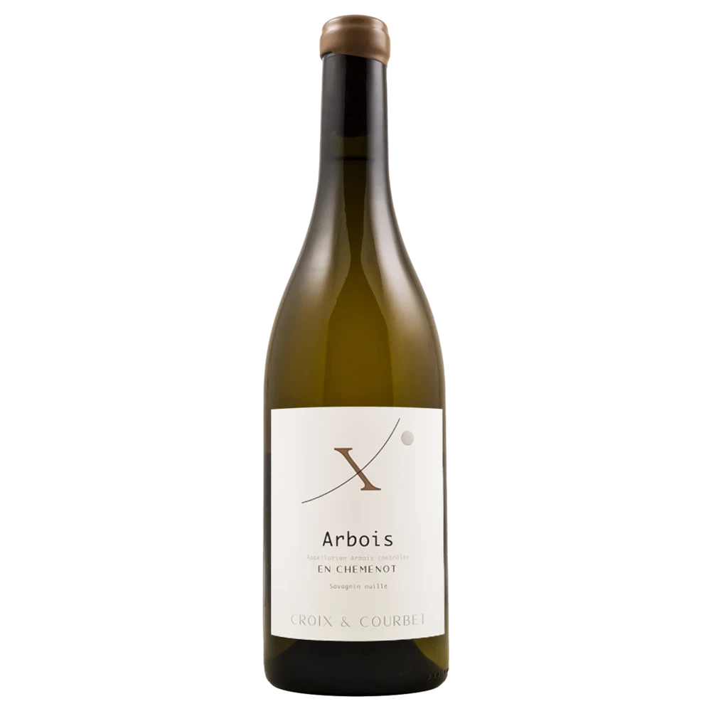 A bottle of 2022 Croix & Courbet Arbois En Chemenot Savagnin Ouillé 750ml White Wine