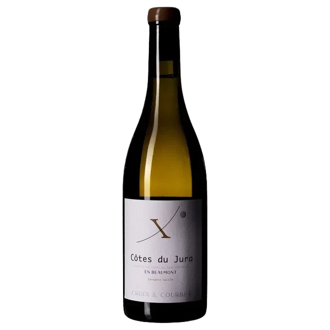 A bottle of 2022 Croix & Courbet Côtes du Jura En Beaumont Savagnin Ouillé 750ml White Wine