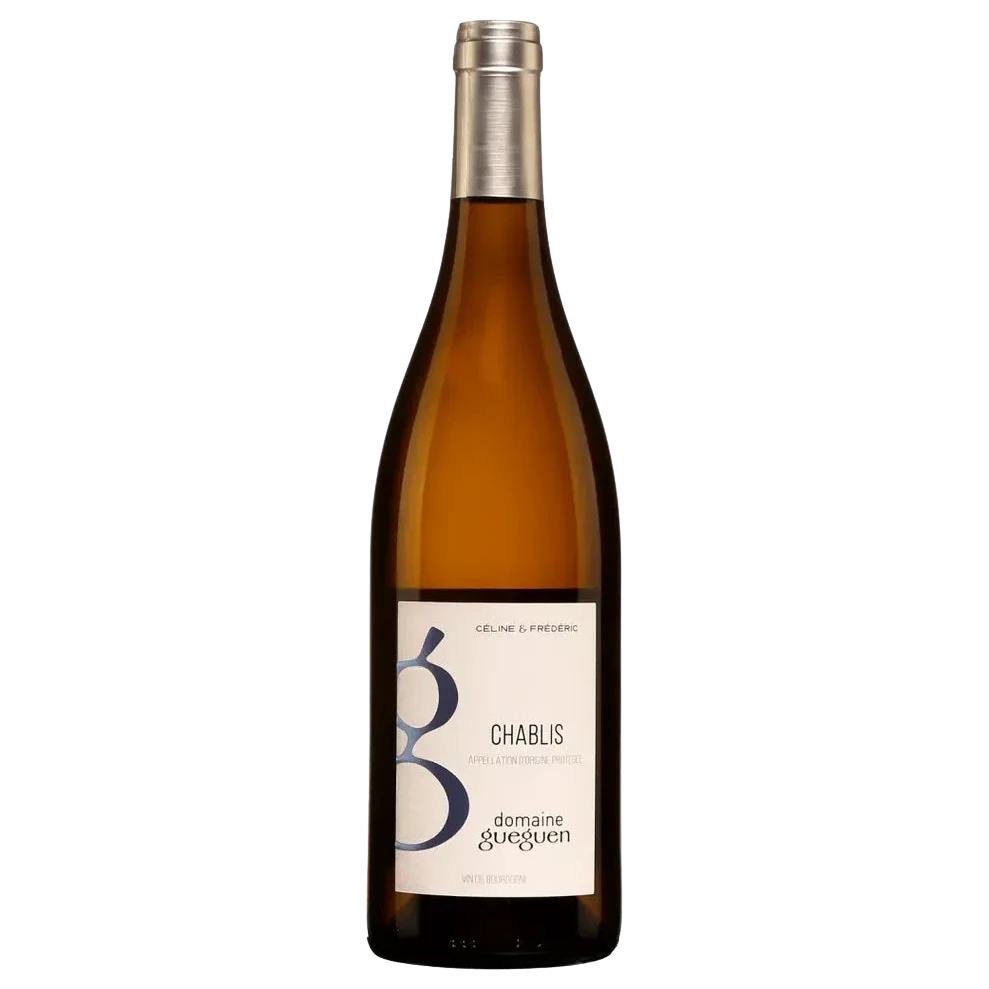 A bottle of 2023 Domaine Gueguen Chablis 750ml White Wine