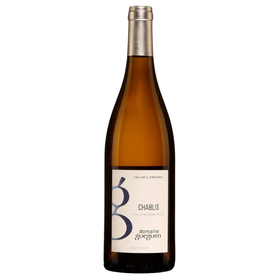 A bottle of 2023 Domaine Gueguen Chablis 750ml White Wine