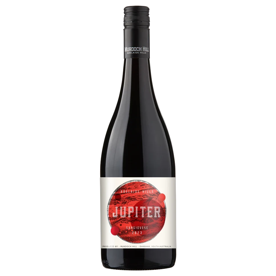 A bottle of 2023 Murdoch Hill Jupiter Sangiovese 750ml Red Wine