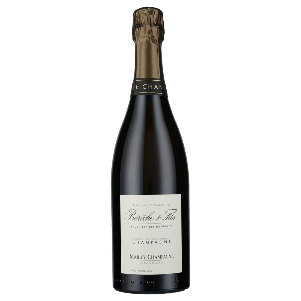 A bottle of 2018 Champagne Bérêche et Fils Grand Cru Mailly Champagne Blanc de Noirs (Disg. Jul 2023) 750ml Sparkling Wine