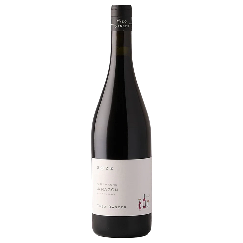 A bottle of 2023 Théo Dancer Vin de France Aragón Grenache 750ml Red Wine