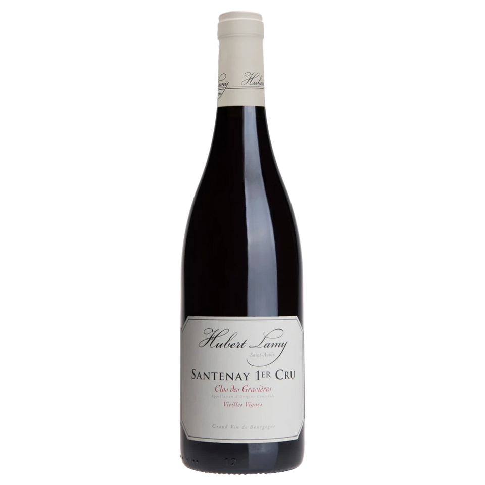 A bottle of 2022 Domaine Hubert Lamy Santenay 1er Cru Clos des Gravières Vieilles Vignes 750ml Red Wine