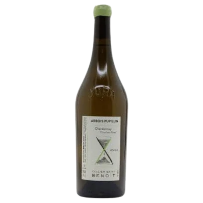 A bottle of 2022 Cellier Saint Benoit Arbois Pupillin Courbes Raies Chardonnay 750ml Red Wine