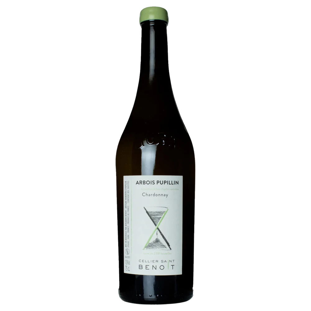 A bottle of 2022 Cellier Saint Benoit Arbois Pupillin Viandris Chardonnay 750ml Red Wine