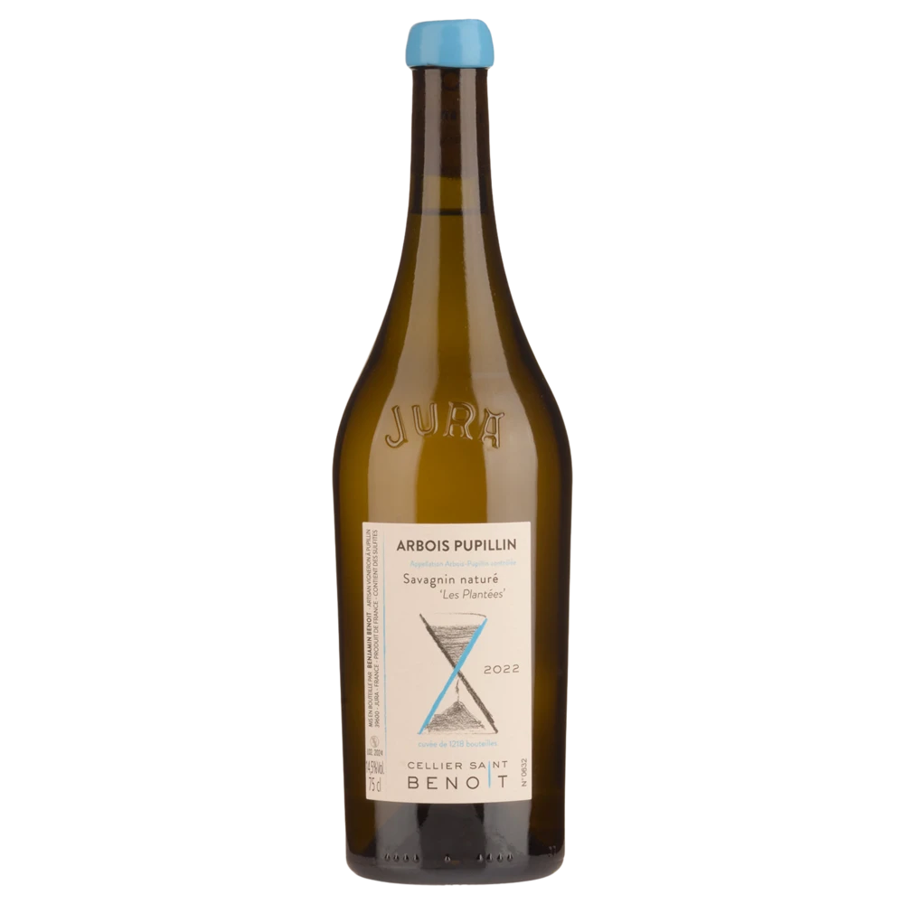 A bottle of 2022 Cellier Saint Benoit Arbois Pupillin Les Plantées Savagnin Naturé 750ml Red Wine