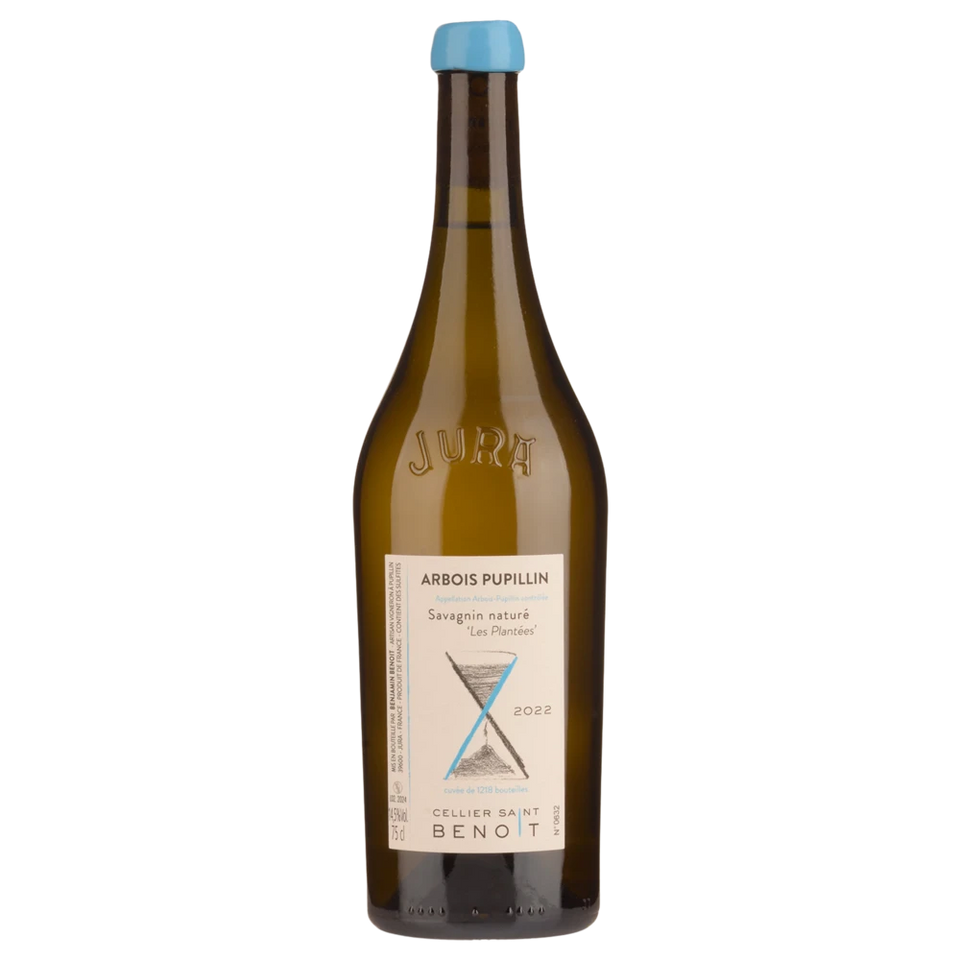 A bottle of 2022 Cellier Saint Benoit Arbois Pupillin Les Plantées Savagnin Naturé 750ml Red Wine