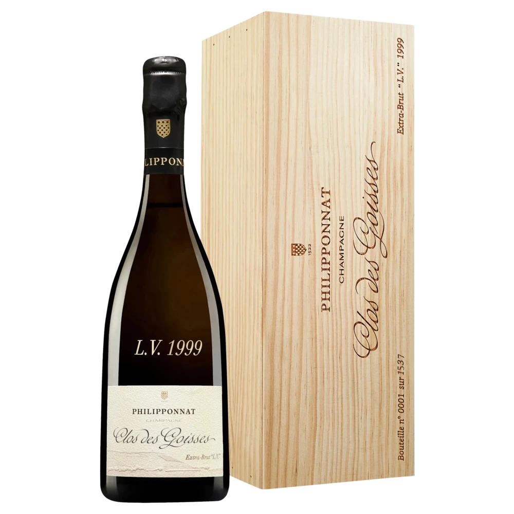 A bottle of 1999 Champagne Philipponnat Clos des Goisses L.V. (Disg. TBA) 750ml Sparkling Wine